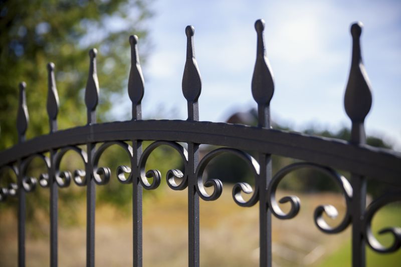 Wrought Iron Fence Installation detail